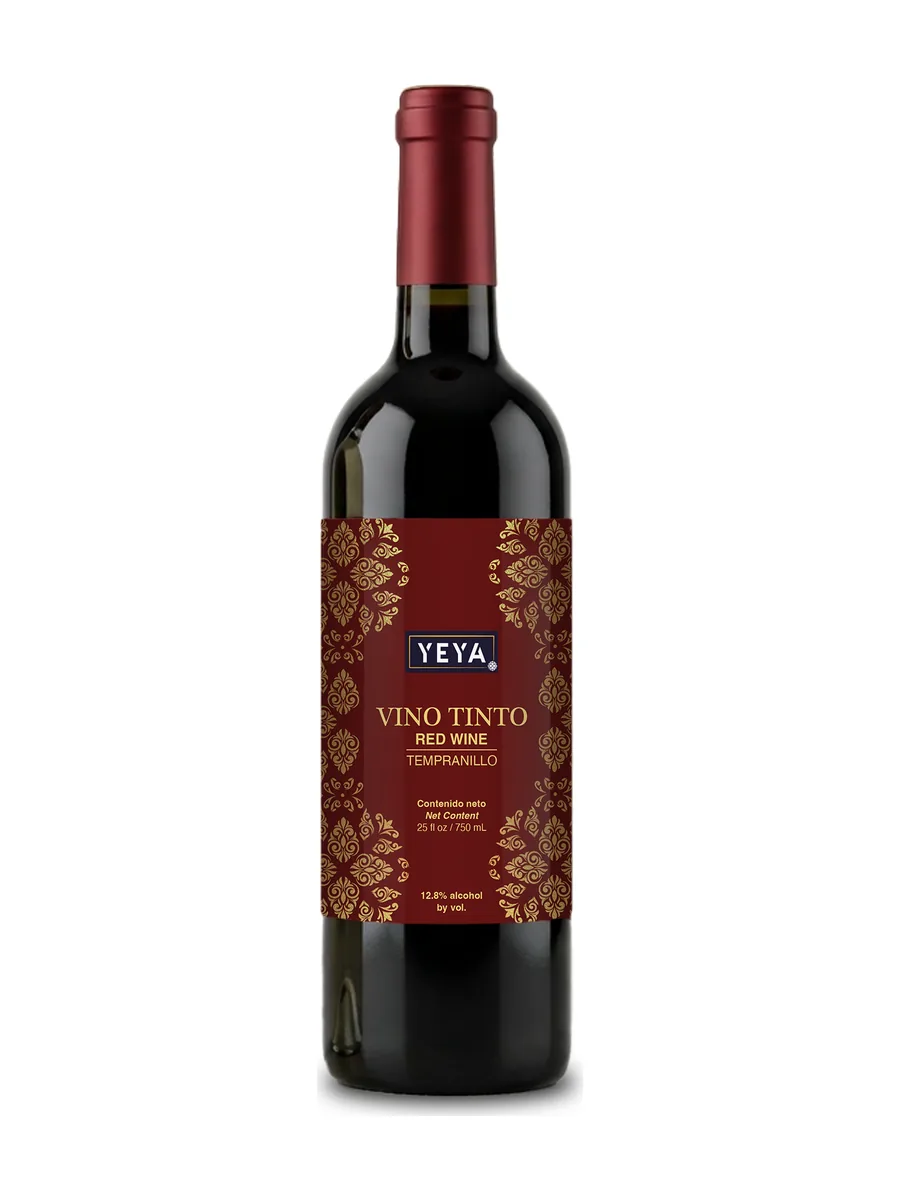 Botella de YEYA Vino Tinto, Tempranillo